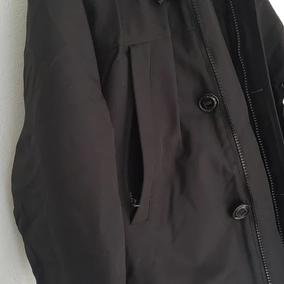 PUREMSX Men's Quilted Jacket Parka Insulated Fur Hooded Heavy Duty Overcoat Sz M - Picture 11 of 16